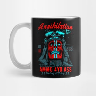 Tokebi Red Annihilation Skull Mug